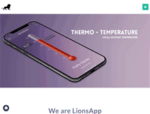 Tablet Screenshot of lionsapp.com